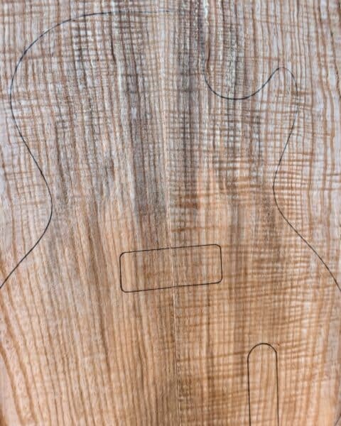 Ripple Ash Bookmatched Carve Top Set