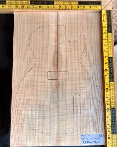 Ripple Ash Bookmatched Carve Top Set