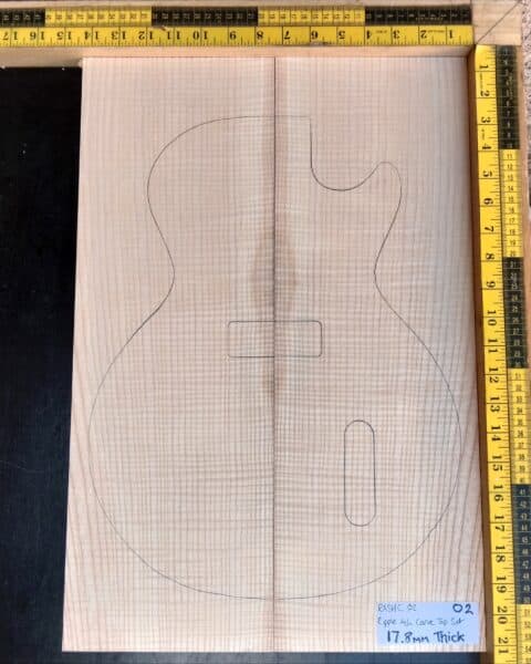 Ripple Ash Bookmatched Carve Top Set