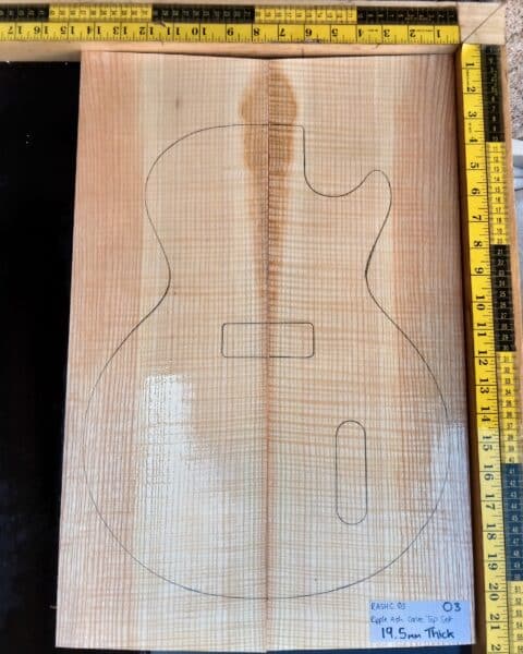 Ripple Ash Bookmatched Carve Top Set