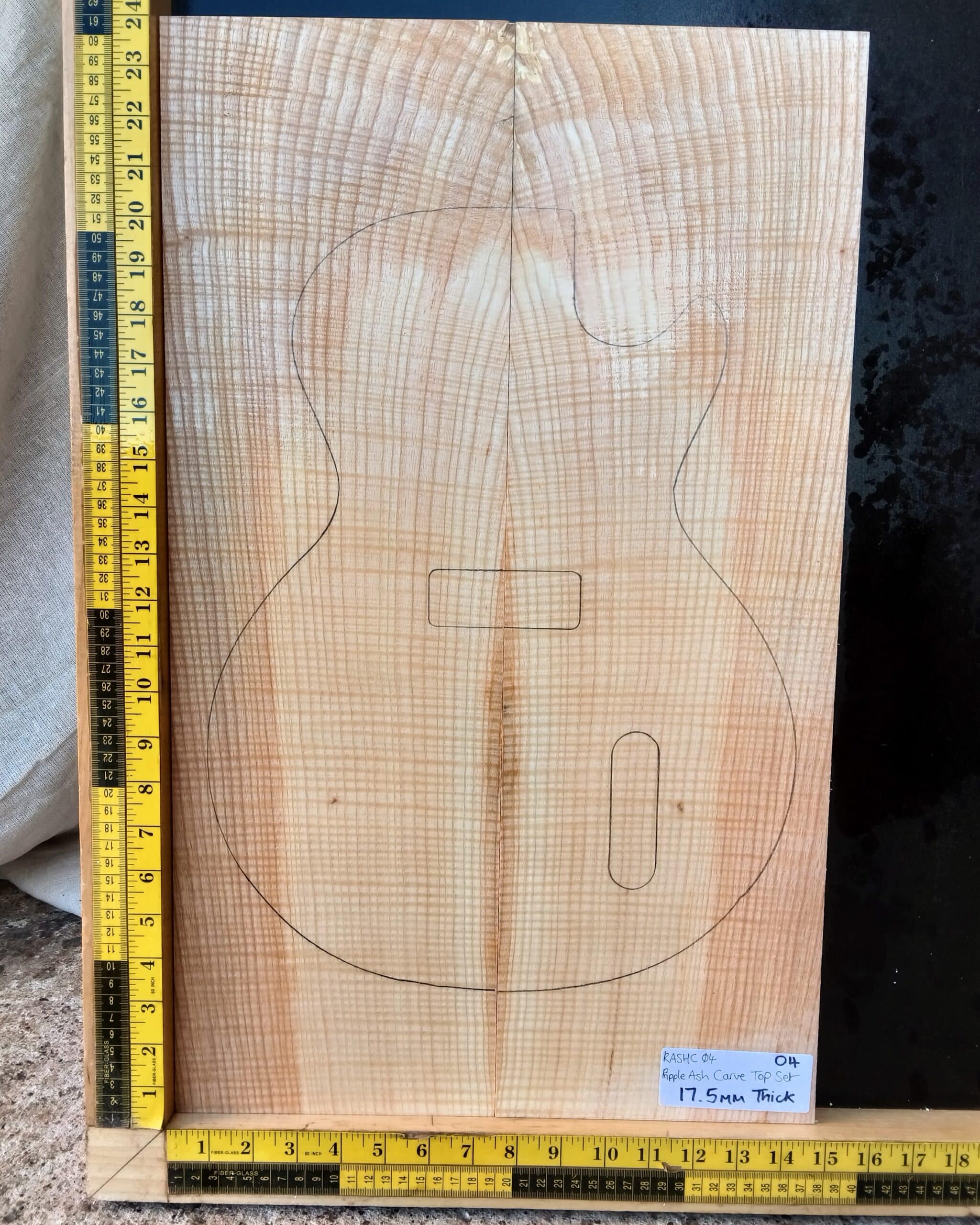 Flame Maple Carve Top Set No. 53 | Luthierwood & Artisan Supplies