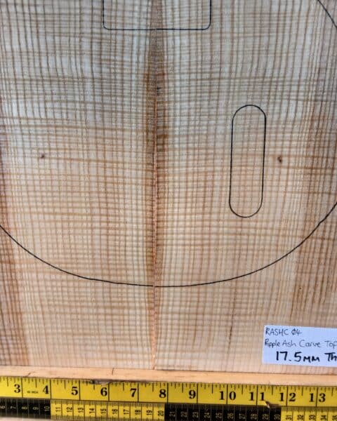 Ripple Ash Bookmatched Carve Top Set