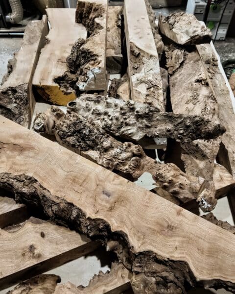 Burr Elm Live Edge Resin Casting Wood Blanks