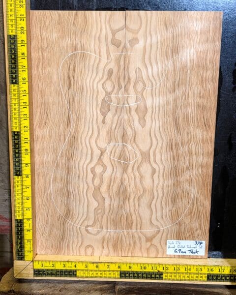 Ancient Quilted Redwood Guitar Bookmatched Drop Top Set