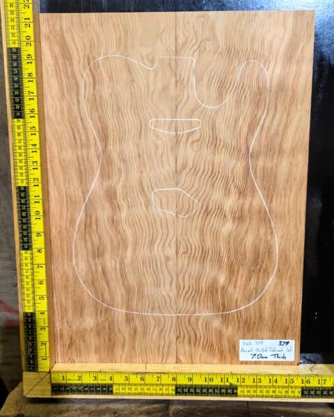 Ancient Quilted Redwood Guitar Bookmatched Drop Top Set