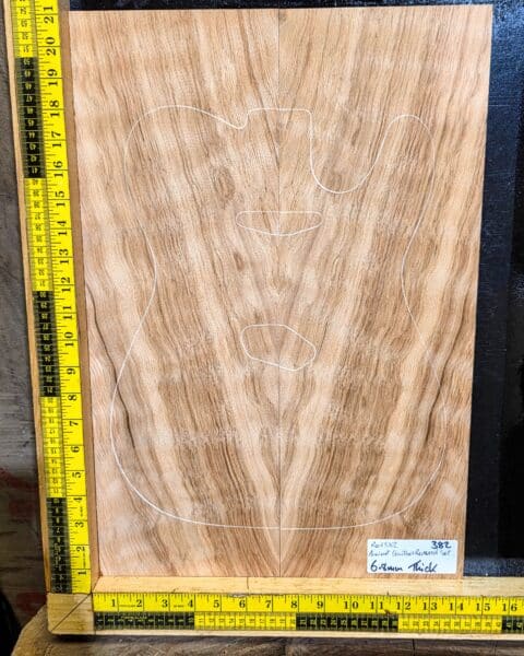 Ancient Quilted Redwood Guitar Bookmatched Drop Top Set