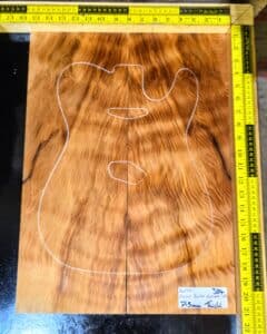 Ancient Quilted Redwood Guitar Bookmatched Drop Top Set