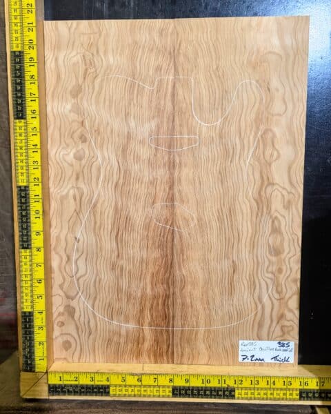 Ancient Quilted Redwood Guitar Bookmatched Drop Top Set