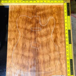 Ancient Quilted Redwood Guitar Bookmatched Drop Top Set