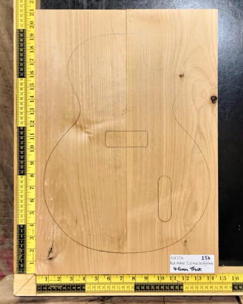 American Red Alder 2 Piece Guitar Body Blank