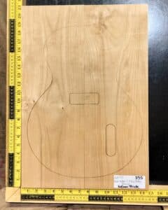 American Red Alder 2 Piece Body Blank