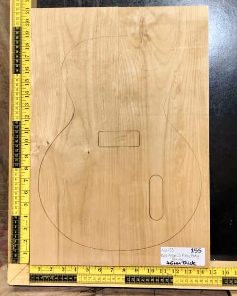 American Red Alder 2 Piece Body Blank