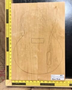 American Red Alder 2 Piece Body Blank