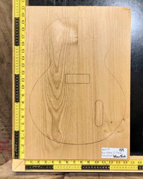 American Red Alder 2 Piece Body Blank