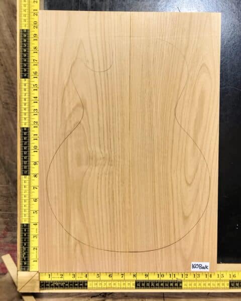 American Red Alder 2 Piece Body Blank
