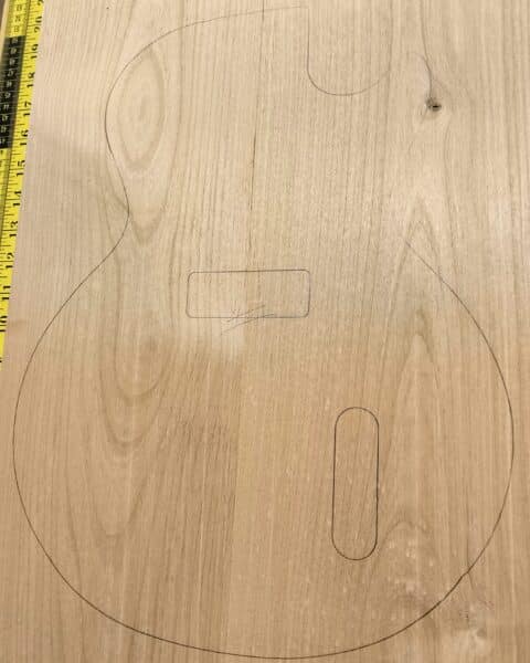 American Red Alder 2 Piece Body Blank