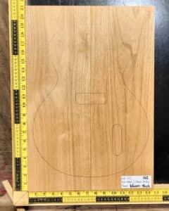 American Red Alder 2 Piece Body Blank