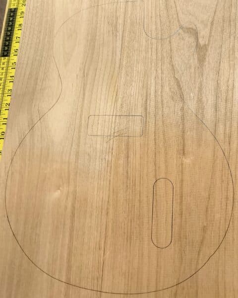 American Red Alder 2 Piece Body Blank