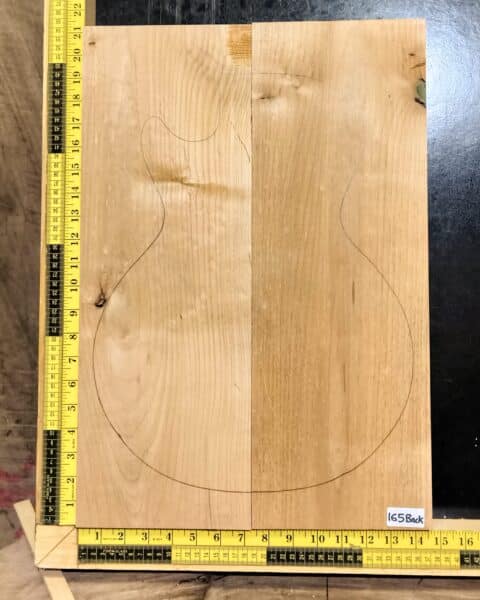 American Red Alder 2 Piece Body Blank