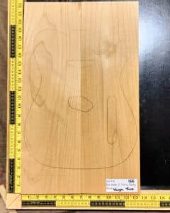 American Red Alder 2 Piece Body Blank