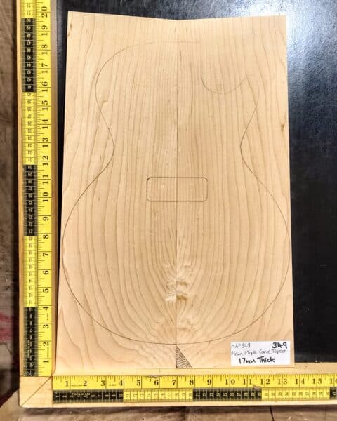 Maple Bookmatched Guitar Carve Top Set