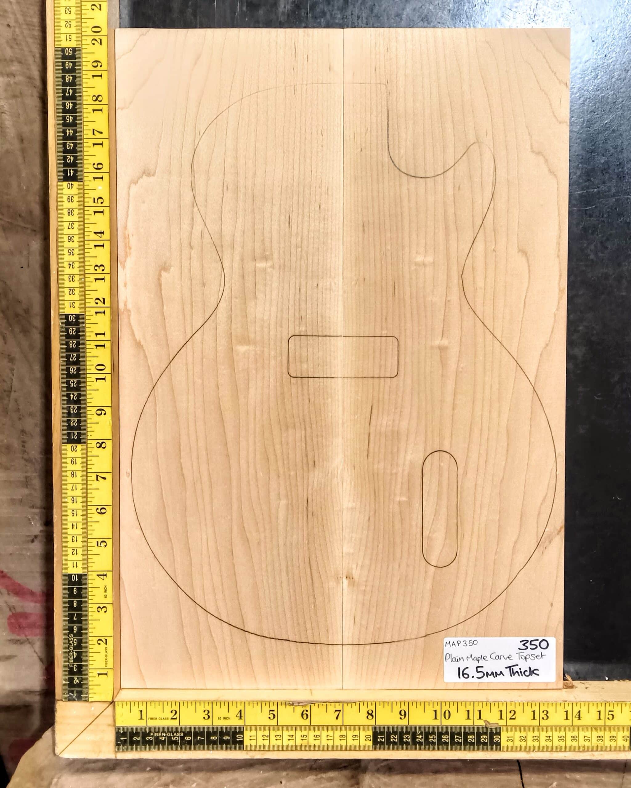 Master Grade Flame Maple Guitar Top Set – Bookmatched Drop Top