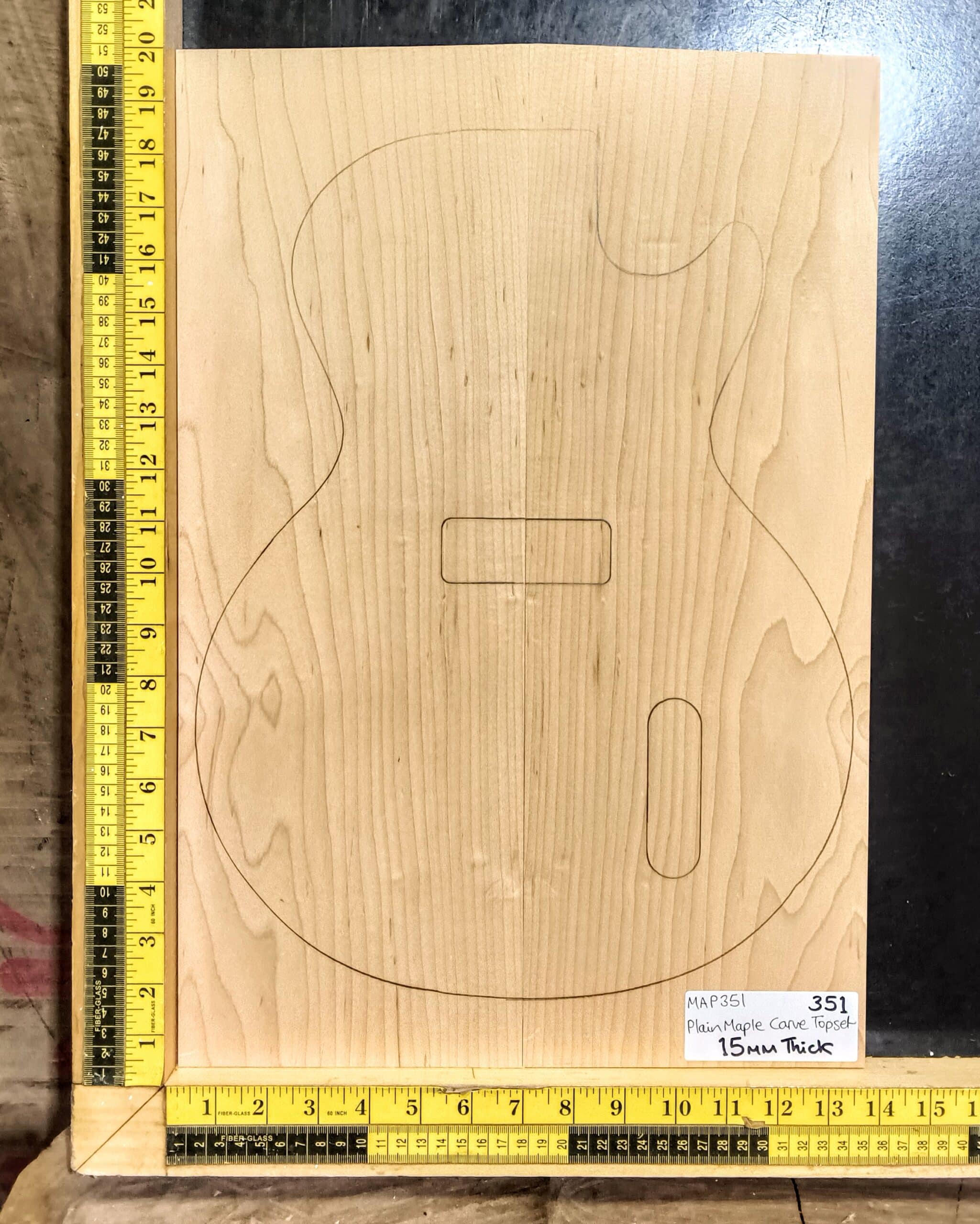 Flame Maple Carve Top Set No. 53 | Luthierwood & Artisan Supplies