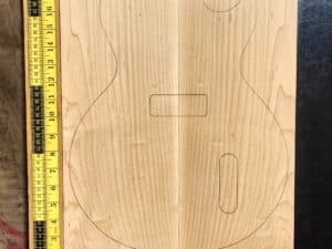 Maple Bookmatched Guitar Carve Top Set