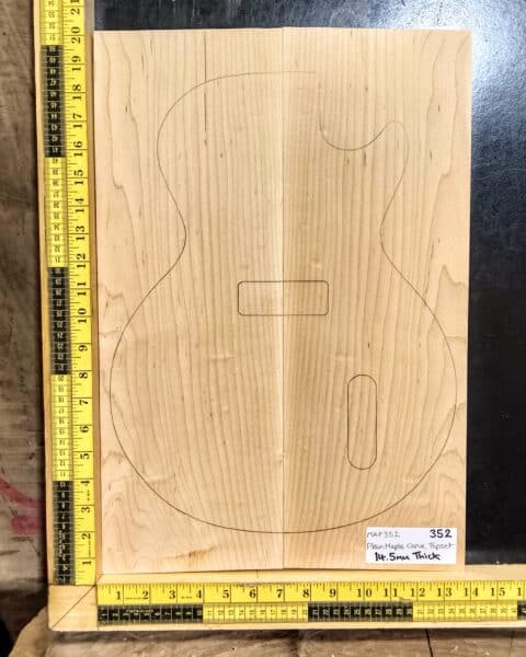 Maple Bookmatched Guitar Carve Top Set