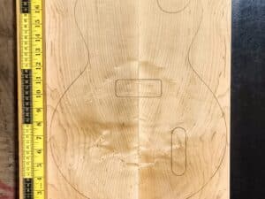 Figured Maple Bookmatched Guitar Carve Top Set