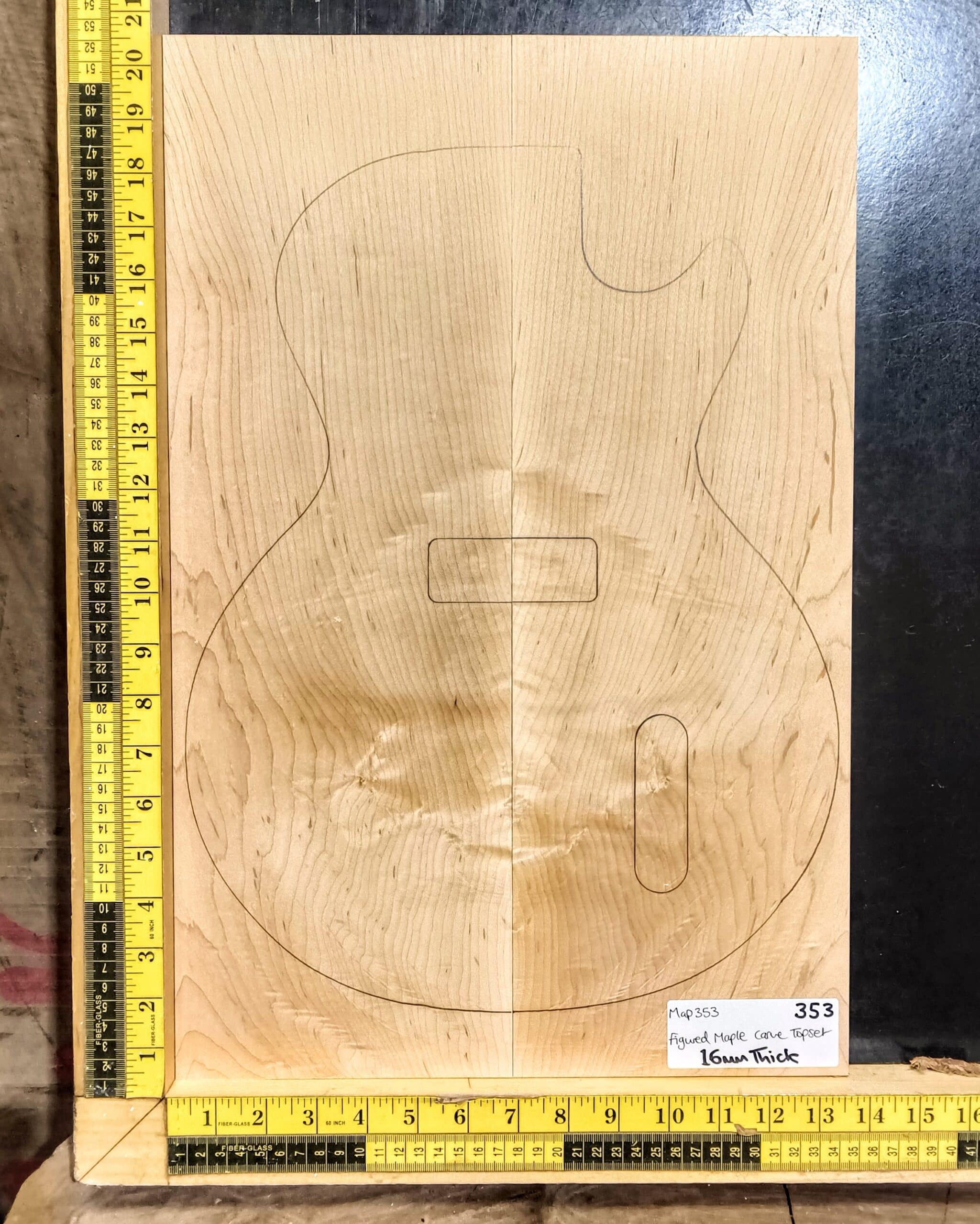 Flame Soft Maple body top材 Flame Maple Carve Top Set No. 53 | Luthierwood & Artisan Supplies