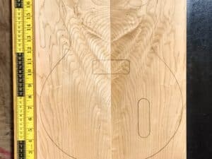 Figured Maple Bookmatched Guitar Carve Top Set