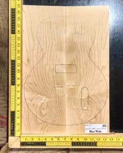 Figured Maple Bookmatched Guitar Carve Top Set