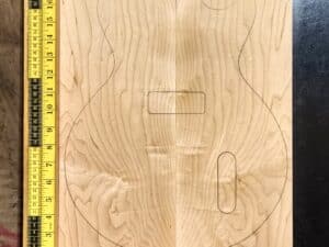 Figured Maple Bookmatched Guitar Carve Top Set