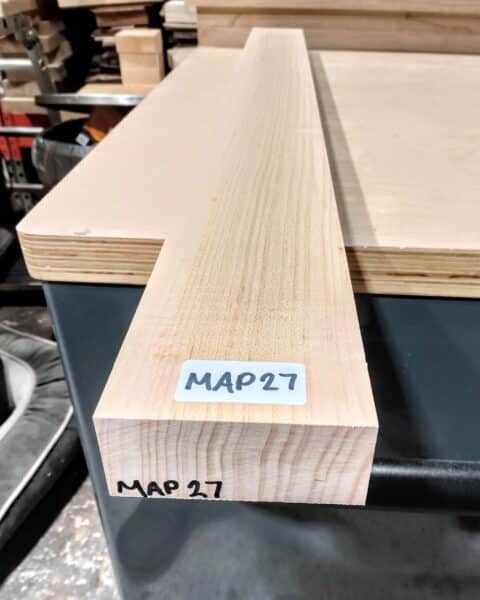 Plain Maple Quarter Sawn Guitar Neck Blank