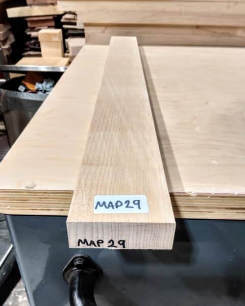 Plain Maple Quarter Sawn Guitar Neck Blank