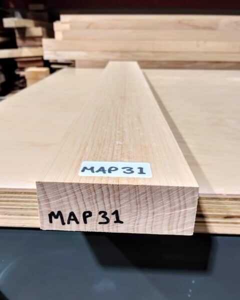 Plain Maple Quarter Sawn Guitar Neck Blank