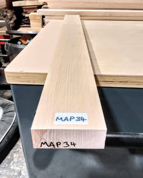 Plain Maple Quarter Sawn Guitar Neck Blank