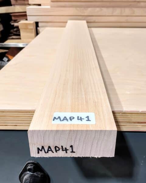 Plain Maple Quarter Sawn Guitar Neck Blank