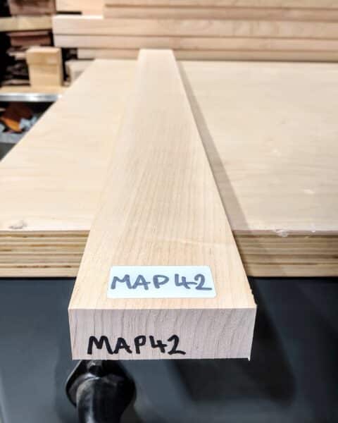 Plain Maple Quarter Sawn Guitar Neck Blank