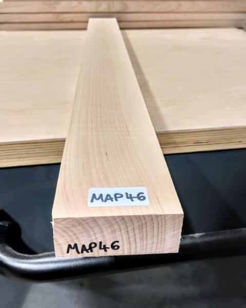 Plain Maple Quarter Sawn Guitar Neck Blank