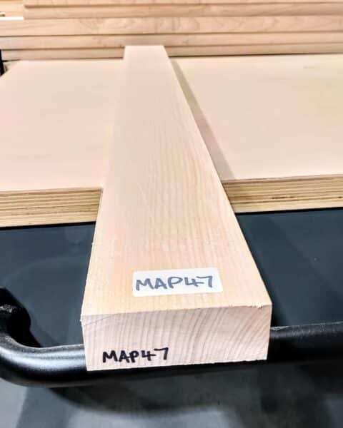 Plain Maple Quarter Sawn Guitar Neck Blank