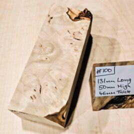 Maple Burl Knife Handle Scales Block