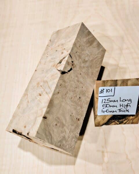 Maple Burl Knife Handle Scales Block