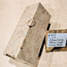 Maple Burl Knife Handle Scales Block