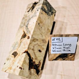 Buckeye Burl Knife Handle Scales Block