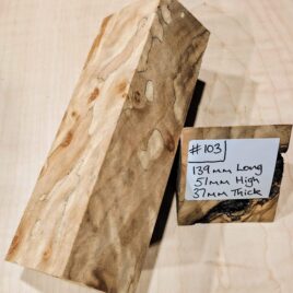 Spalted Elm Burl Knife Handle Scales Block