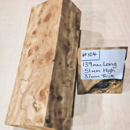 Spalted Elm Burl Knife Handle Scales Block