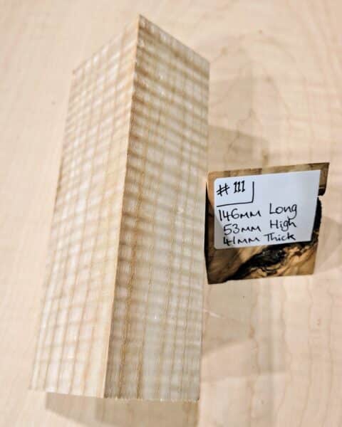 Ripple Ash Knife Handle Scales Block