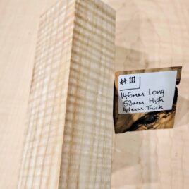 Ripple Ash Knife Handle Scales Block